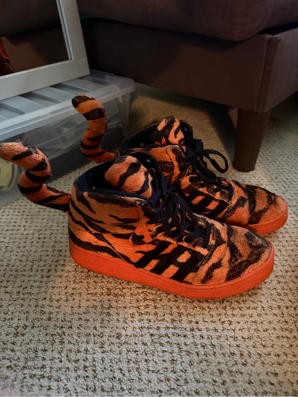 Jeremy Scott Tiger Orange shoes US Mens Size 9